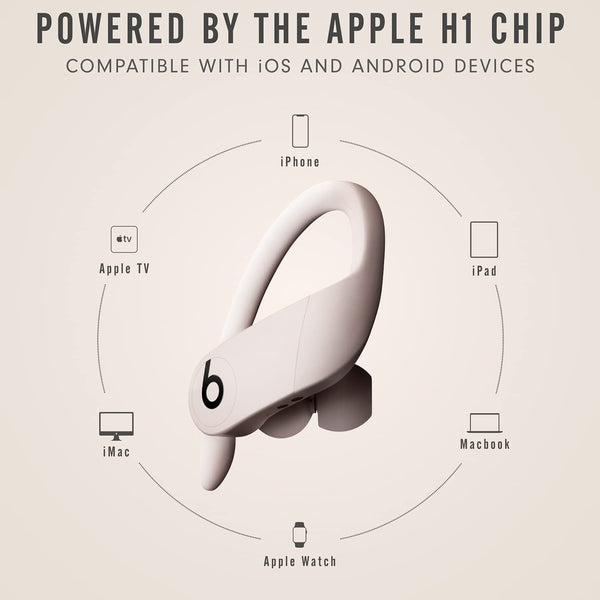 Beats Powerbeats Pro Wireless Earphones - Apple H1 Headphone Chip, Class 1 Bluetooth, 9 Hours Of Listening Time, Sweat Resistant Earbuds, Built-in Microphone - Black