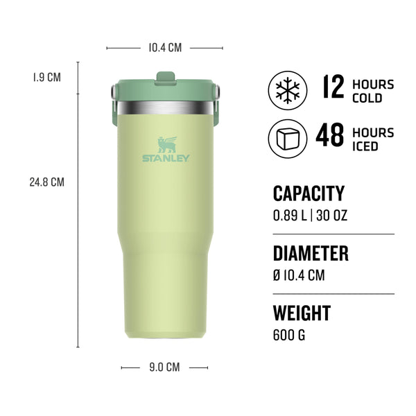 Stanley Flip Straw Tumbler 1.0 Water Bottle With Straw 0.89L - Keeps Cold For 12+ Hours - Easy To Carry - Dishwasher Safe - Stainless Steel Thermal Flask - BPA-Free Travel Mug - Navy