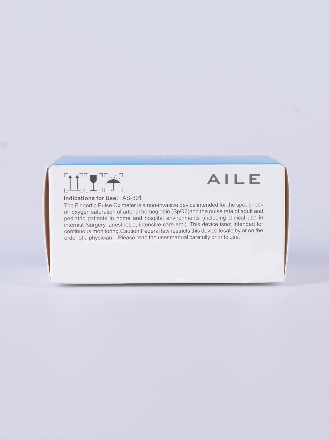 AILE Pulse Oximeter Oxygen Meter Adults Accurate Fast Easy Larger Red Screen Oxygen Monitor with Lanyard Blood Saturation Monitor -O2 Saturation Meter Pulse-Oximeter