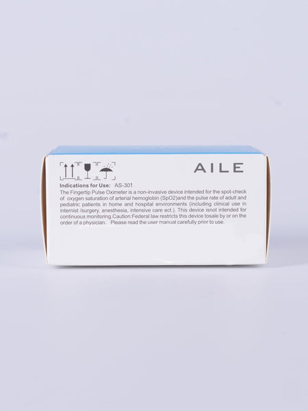 AILE Pulse Oximeter Oxygen Meter Adults Accurate Fast Easy Larger Red Screen Oxygen Monitor with Lanyard Blood Saturation Monitor -O2 Saturation Meter Pulse-Oximeter