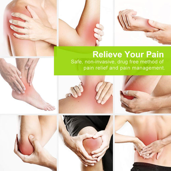 AUVON Dual Channel TENS Machine for Pain Relief, TENS Unit Muscle Stimulator with 20 Modes, 2" and 2"x4" TENS Pads Replacement