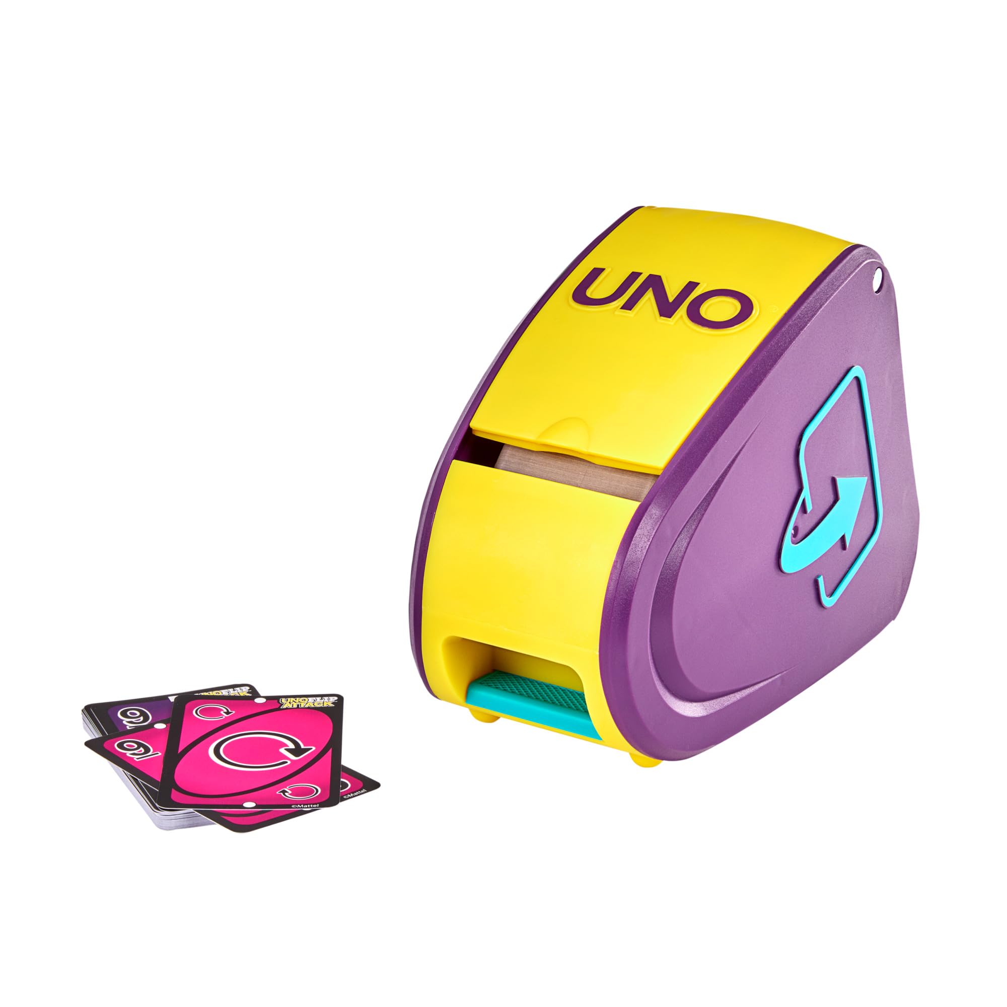 UNO Extreme Card Game Featuring Random-Action Launcher with Lights & Sounds & 112 Cards, Kid, Teen & Adult Game Night Gift Ages 7 Years & Older, GXY75