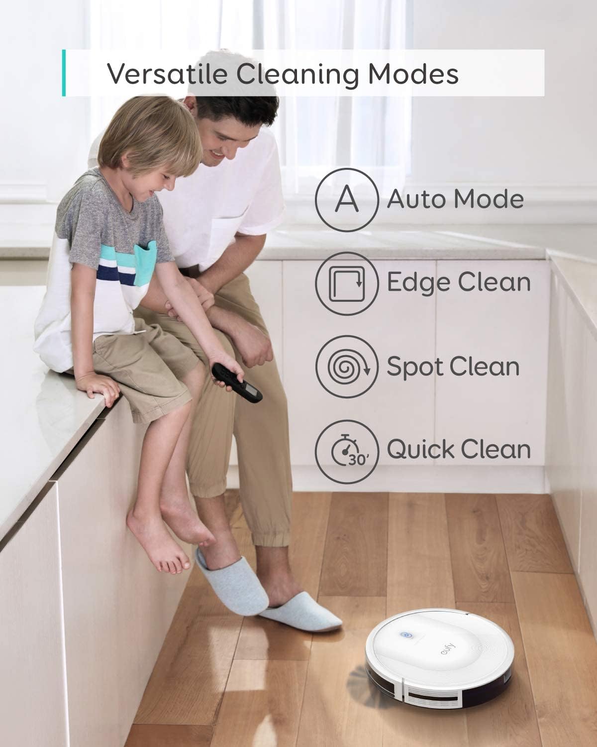 eufy Robot Vacuum C10 with Self Empty Station, 4,000Pa, 2.85-Inch Ultra-Slim Body, Up to 60 Days of Hands Free Cleaning,Carpet Cleaning, Edge Expansion Brush, Quiet, Point Laser Navigation