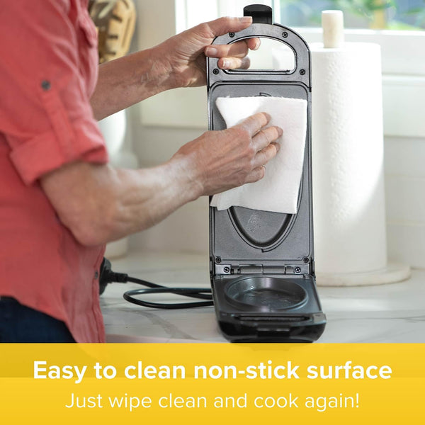 5 Minute CleverChef - 700W - Non-Stick Multicooker - Great for Steaks, Omelettes, Toasties, Pizzas & Dessert Maker - Free Drew&Cole Recipe App - Quick Meals - Cool-Touch Handle & Auto Temp Sensor