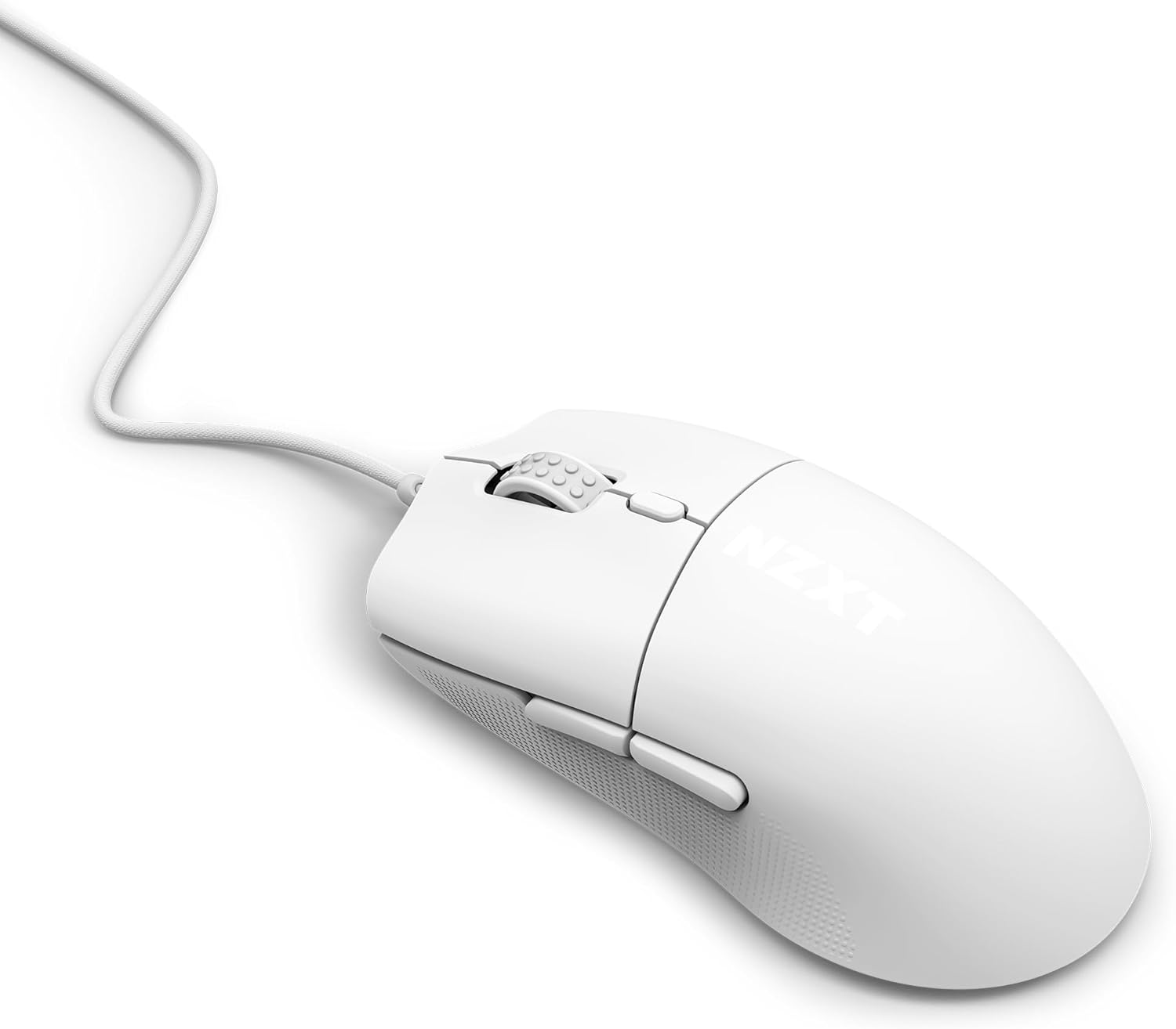 NZXT Lift 2 Ergo | Lightweight Ergonomic Wired Gaming Mouse | Lightweight 61 g Design | 8K Polling Rate | Optical Switches | 26K DPI Optical Sensor | 100% PTFE Feet | Black