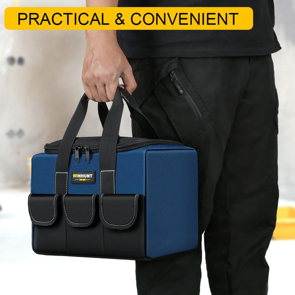 WINHUNT Tool Bag, Compact and Durable 1680 Denier Nylon, Ideal for DIY Enthusiasts and Craftsmen, Tool Organizers, Garden Tool Bag (43cm)
