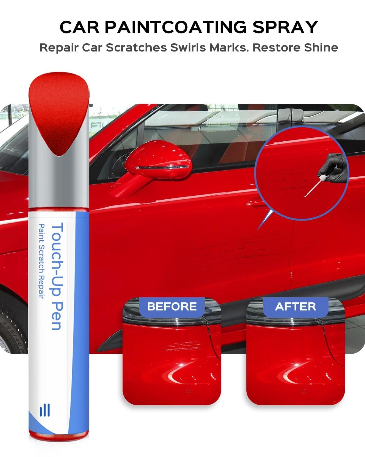 (84A/G) Guards Red Touch-Up Paint For Porsche – Exact Match For Chips And Scratches