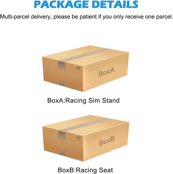 Anman Racing Simulator Cockpit Height Adjustable Racing Frame Driving Wheel Stand Compatible with Logitech G25, G27, G29, G920 Gaming Cockpit G25/G27/G29/G920 Without Wheel Shifter and Pedals