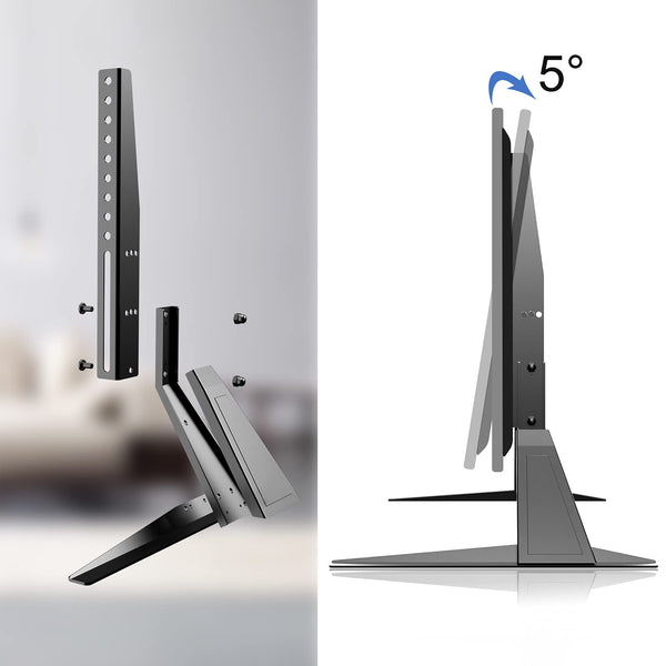 suptek Universal TV Stand, TV Leg Replacement for Most 22-65 inch LCD/LED/OLED/Plasma TVs, Adjustable Table Top TV Feet for Flat&Curved Screen, VESA up to 800x400mm, Capacity 50kgs