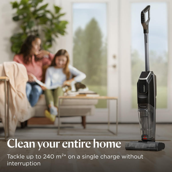 BISSELL CrossWave OmniForce, Wet and Dry Vacuum Cleaner, Powerful Floor Cleaner Machine, Multi-Surface, Cordless Vacuum Cleaner with Turbo Mode & Vacuum-Only Mode, Wet Vac up to 240m2, 69 dBA, 3912E
