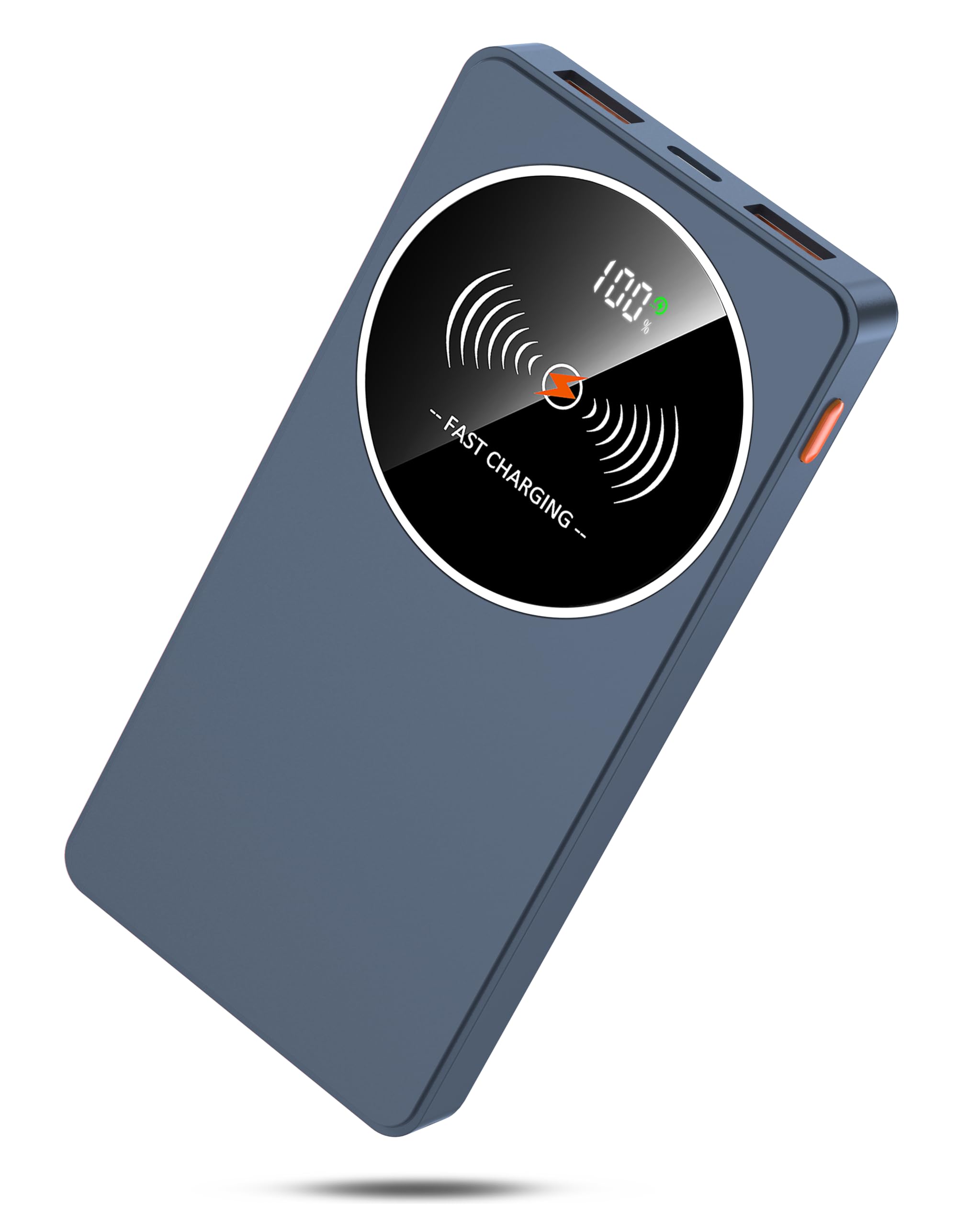 Power Bank Fast Charging 10000mAh, PD3.0 QC4.0 22.5W Portable Charger USB C Input & Output, Powerbank with LED Display, Battery Pack Compatible with iPhone16/15/14/13/12, Samsung, Android More, Black