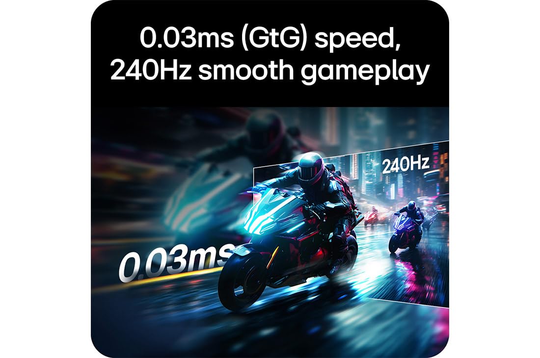 LG UltraGear OLED Gaming Monitor 32GS95UV-B, 32 inch UHD 4K, Dual mode 4K: 240Hz / FHD: 480Hz, 0.03ms Response Time, NVIDIA G-Sync & AMD FreeSync Premium Pro, 7W Stereo speakers, DisplayPort, HDMI 2.1