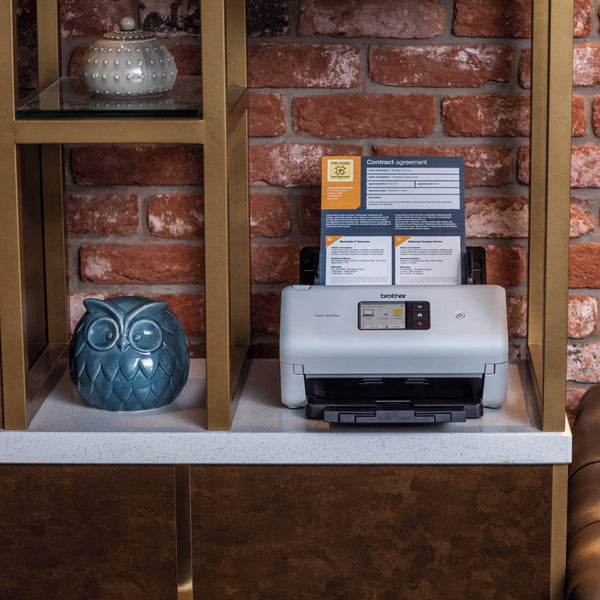 Brother ADS-4300N Desktop Document Scanner |SuperSpeed USB 3.0 |Double-sided |Advanced Image Capture, UK Plug