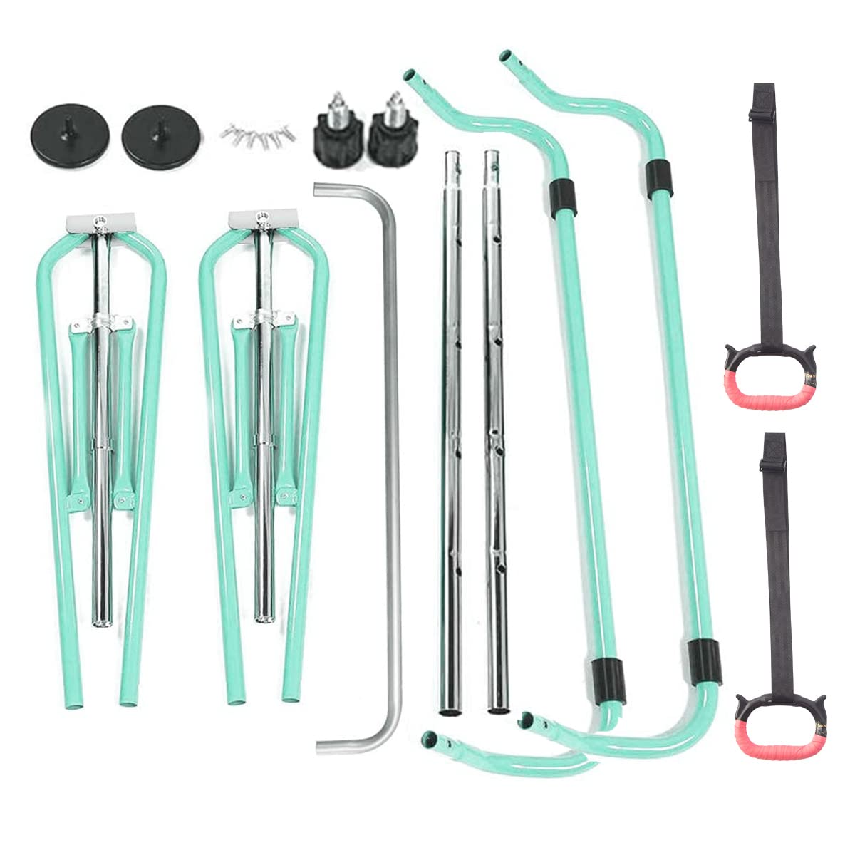 FBSPORT Gymnastics Bar, Folding Horizontal Bar Gymnastics Equipment for Kids Home Training, Expandable Gymnastics Training Bar Junior with Adjustable Height for Girls Boys