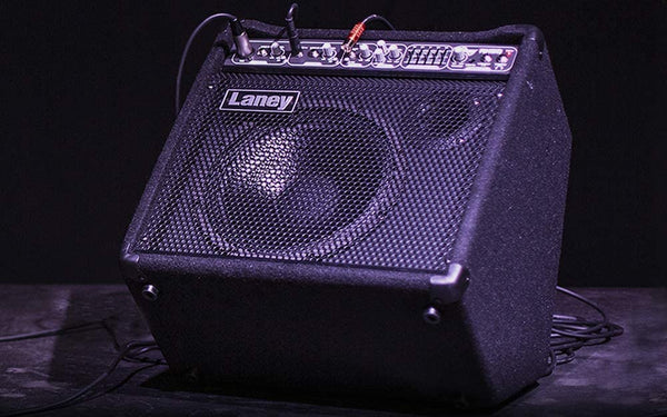 Laney AUDIOHUB Series AH80 - Multi-Input Combo Amp - 80W - 10 inch Woofer plus Horn, Black