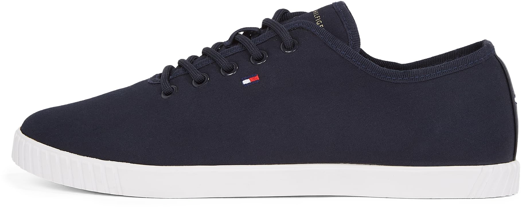 Tommy Hilfiger Women's Canvas Lace Up Sneaker Fw0fw08641 Low Top