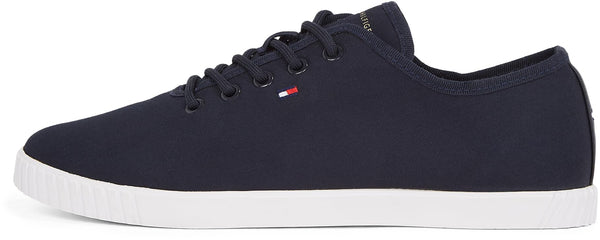 Tommy Hilfiger Women's Canvas Lace Up Sneaker Fw0fw08641 Low Top