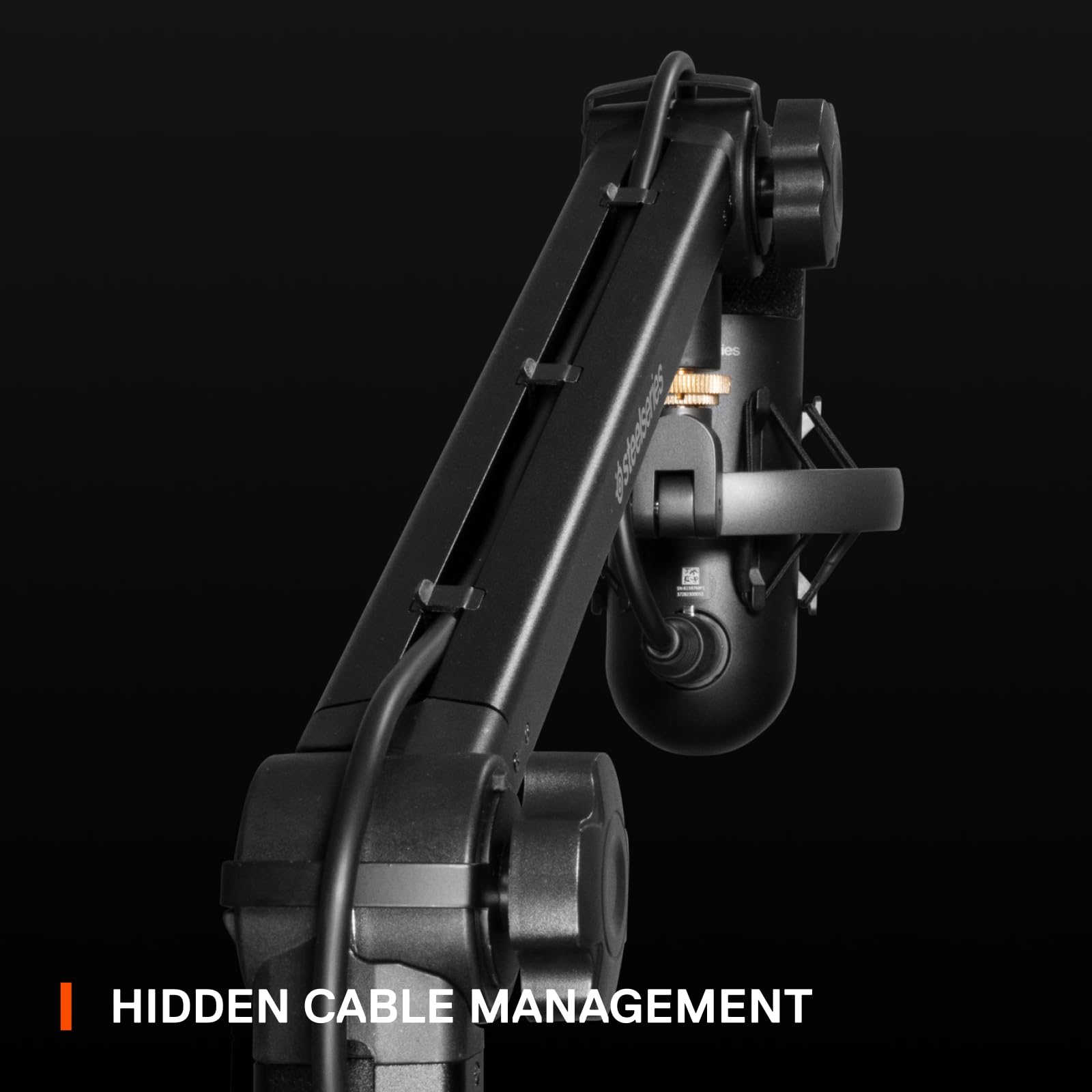 SteelSeries Alias USB Mic for PC — 3x Bigger Capsule for Gaming, Streaming and Podcasting — Sonar for Streamers Audio Software — AI Noise Cancelling — LED Mute & Level Monitoring — Shock Mount - Black