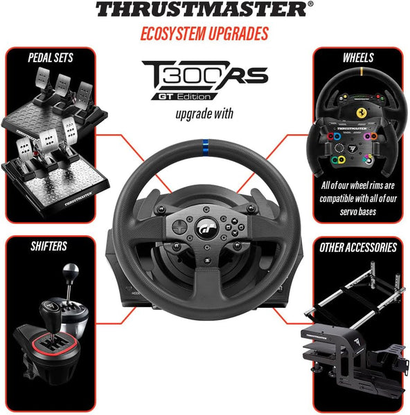 Thrustmaster T300 RS GT - High-Performance Racing Wheel and Pedal Set with Force Feedback for PC, PS4, and PS5, PS5 Pro