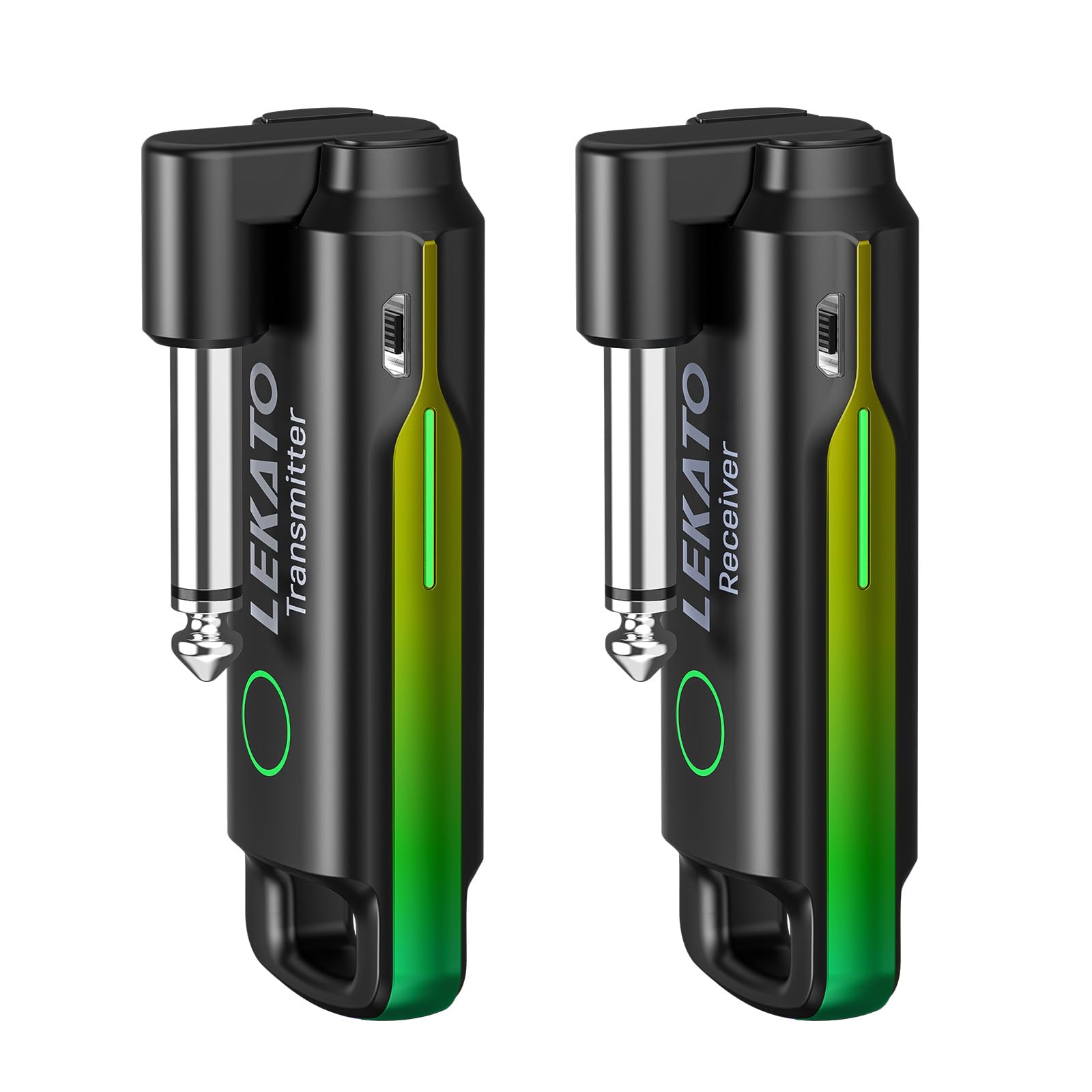 Wireless Guitar System,LEKATO Wireless Guitar Transmitter Receiver with 70 Channels,<3ms Low Latency Rechargeable Digital Audio Guitar Cable Cordless Bass Jack Lead for Electric Guitars,Bass,KeyBoard