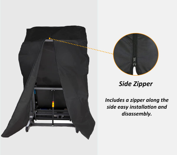 MaWGcowerd Treadmill Cover, Folding Treadmill Cover, Dustproof and Waterproof Cover, Oxford Cloth Waterproof Sunscreen Cover(Black)