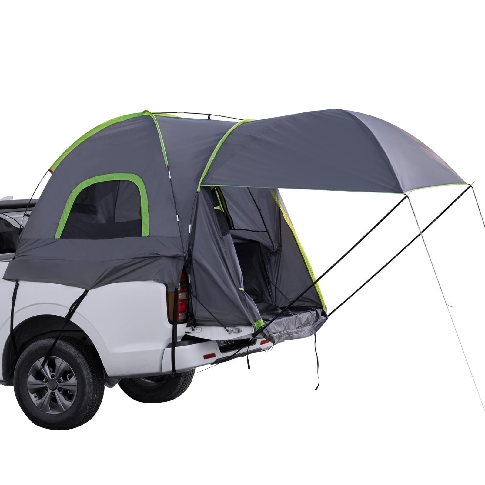 VEVOR Waterproof PU2000mm Spacious Double Layer Design, SUV Camping Tent with Shade Awning and Mesh Windows, Includes Rainfly and Storage Bag