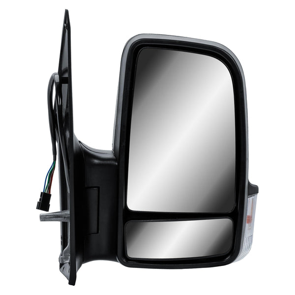Driver Right Side Door Wing Mirror O/S Electric and Heated Short Arm Black Cover For Mercedes Sprinter VW Crafter 2006 to 2018
