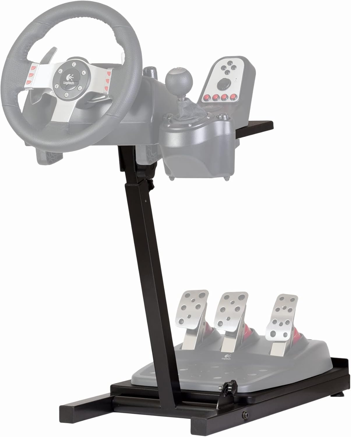 The Ultimate Steering Wheel Stand in Black - suitable for Logitech, Xbox, Madcatz and Thrustmaster