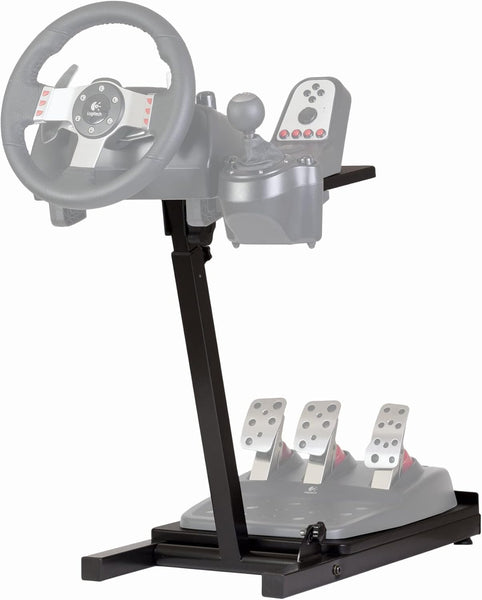 The Ultimate Steering Wheel Stand in Black - suitable for Logitech, Xbox, Madcatz and Thrustmaster