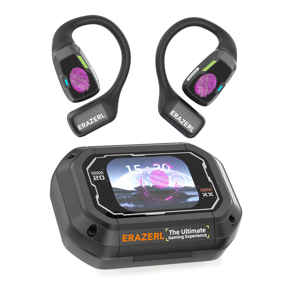 XP6 AI Translator Earbuds, Real time Translation Open Earbuds with Bluetooth 5.4 150 Languages and Spoken Translation with oled HD Display, Suitable for Android&IOS, Perfect Travel Companion