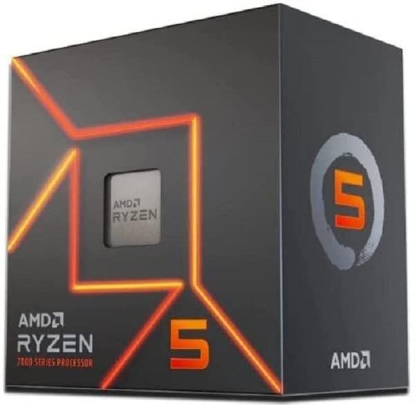 AMD Ryzensets 5 7600X Processor (integrated radeon graphics, 6 cores/12 threads, 105W TDP, AM5 socket, 38MB cache, up to 5.3 GHz max boost, no cooler)