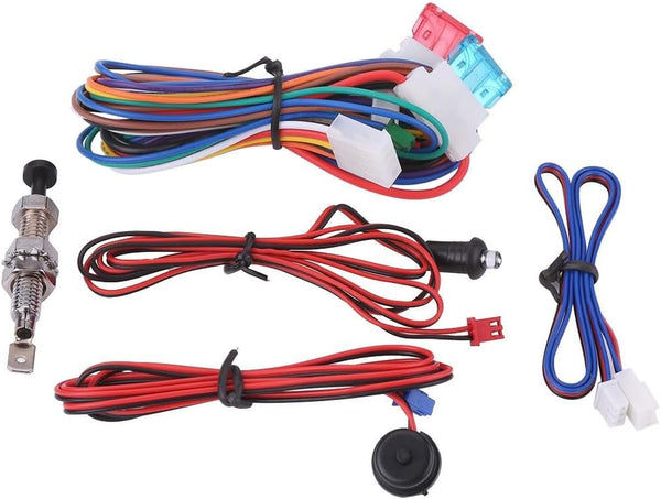 TKSE Car Security System, Universal Car Alarm Security Protection System Keyless Entry with 2 Remote Controls Siren