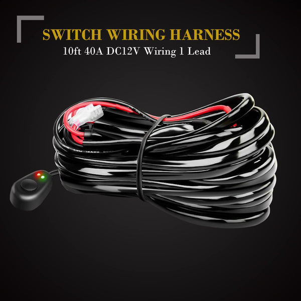 SKYWORLD LED Light Bar, 20 inch 126W Spot Flood Combo Beam Work Driving Lamp with Black License Plate Mounting Bracket Wiring Harness Kit for Truck Car ATV SUV 4X4 Truck Boat