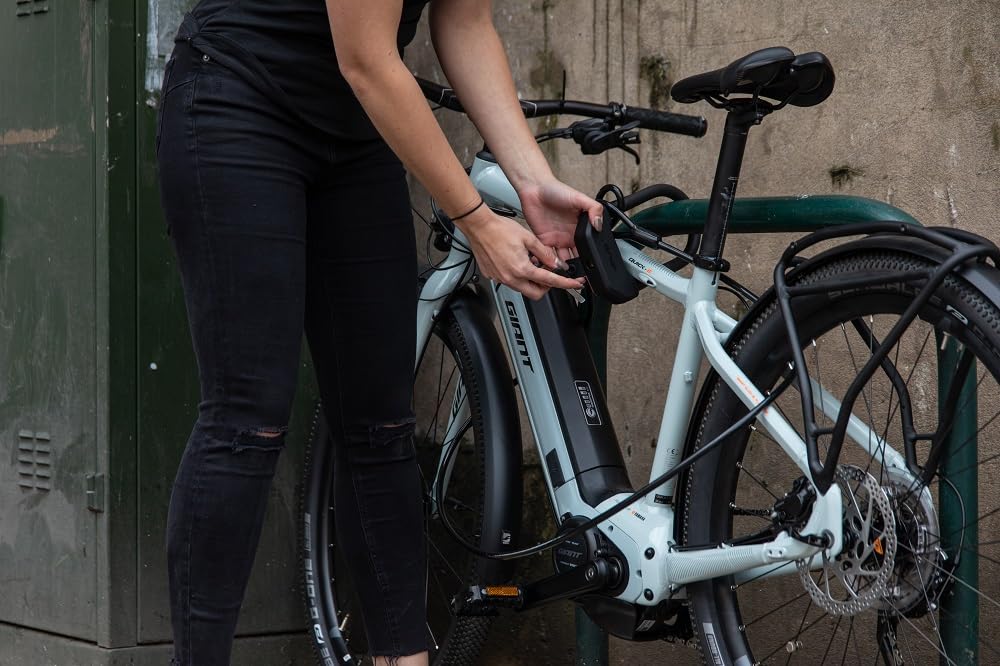 Hiplok DX+ Bike D Lock (15cm x 8.5cm) with a 2m Steel Cable - Black. 3 Keys Included. Sold Secure Powered Gold & Pedal Diamond Bike/Bicycle D Lock