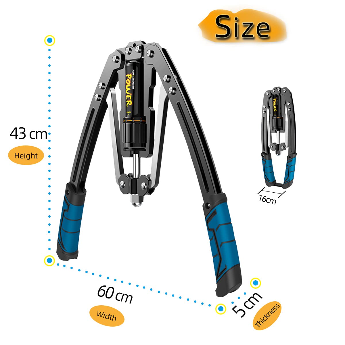 Adjustable Arm Exerciser Hydraulic Power Twister, Chest Arm Muscle Training Machine Expander, Adjustable Hydraulic Pressure 20-200kg,Upper Body