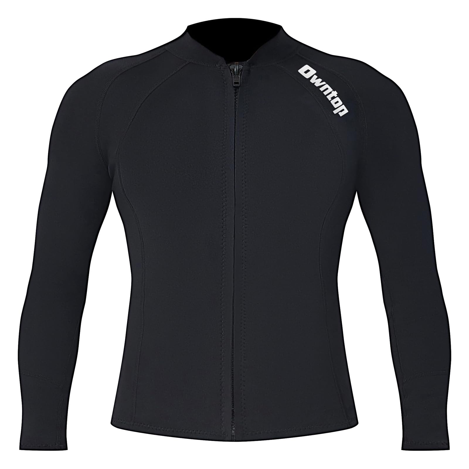 Owntop 2mm Neoprene Wetsuits Jacket for Men/Women, Long Sleeve Front Zipper, Purple, Unisex-Adults, Surfing, Scuba Diving, Paddling, Swimming