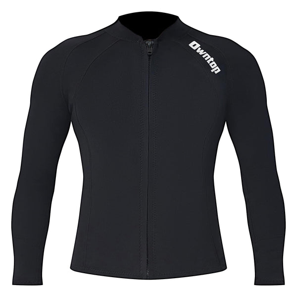 Owntop 2mm Neoprene Wetsuits Jacket for Men/Women, Long Sleeve Front Zipper, Purple, Unisex-Adults, Surfing, Scuba Diving, Paddling, Swimming