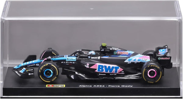 Bburago 1:43 2024 Race BWT Alpine F1 Team A524 with Helmet Gasly #10