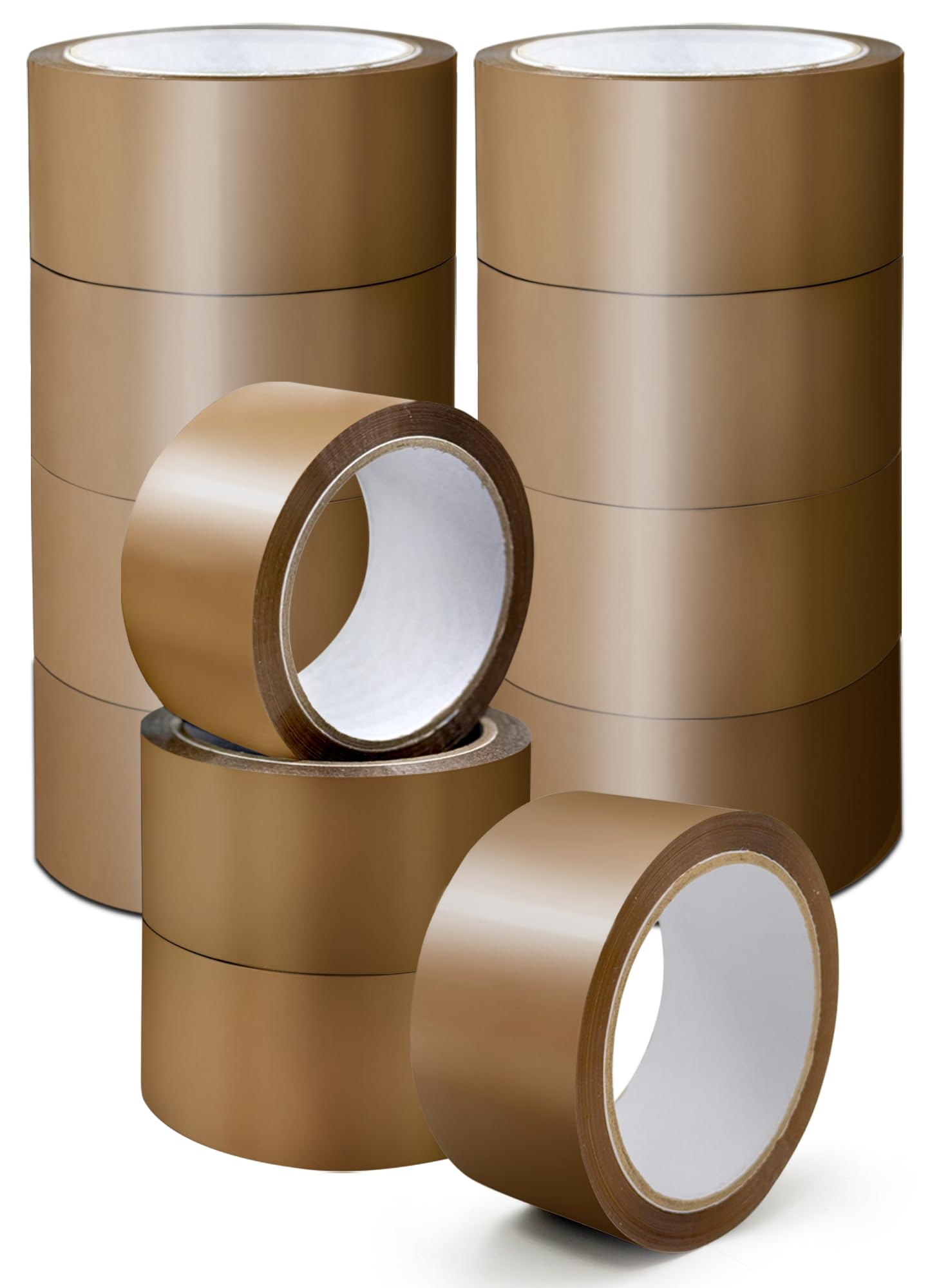 K-MART Packaging Tape, Industrial Duty Brown Parcel Tape 6 Rolls With Low Noise - 48mm X 66m, Secure Sticky Brown Tape For Box Packaging, Moving Boxes, Packing Tape Strong For Moving House (6 rolls)