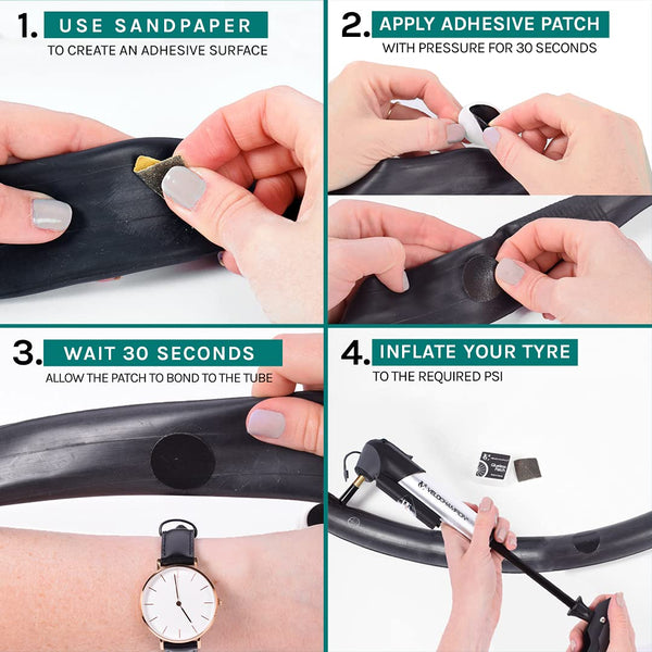 VeloChampion Mini Bicycle Pump with Frame Mount. Portable Alloy Pump For Presta, Schrader and Dunlop Valves. Suitable for All Bikes - Road, Mountain & BMX