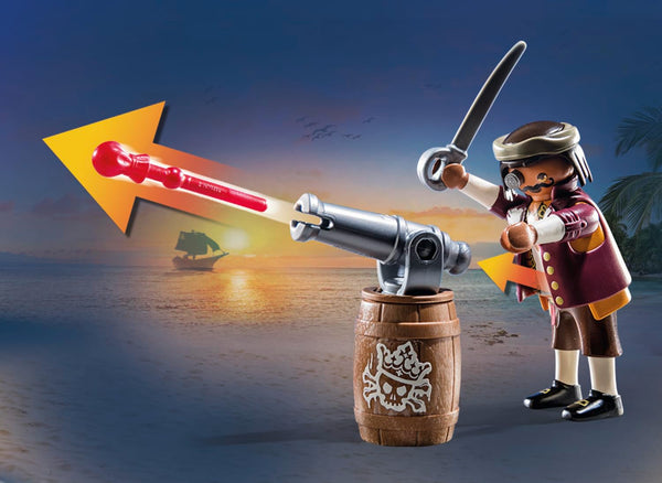Playmobil 71418 Pirates: Small Pirate Vessel, exciting adventures on the high seas, complete with extensive accessories, fun imaginative role-play, playsets suitable for children ages 4+