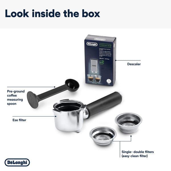 De'Longhi Dedica Style, Traditional Pump Espresso Machine, Coffee and Cappuccino Maker, EC685M, Silver