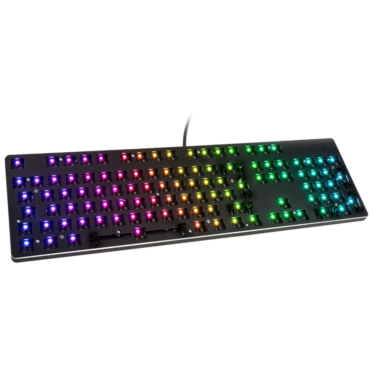 Glorious Gaming GMMK Compact 60%, Barebones (Frame Only) - Mechanical Gaming Keyboard, Per Key RGB, Hotswap & Customisable, International/ISO Layout - Black