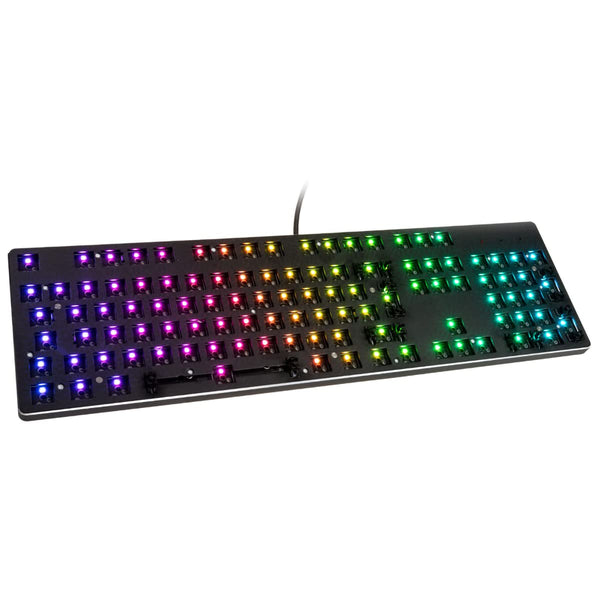 Glorious Gaming GMMK Compact 60%, Barebones (Frame Only) - Mechanical Gaming Keyboard, Per Key RGB, Hotswap & Customisable, International/ISO Layout - Black