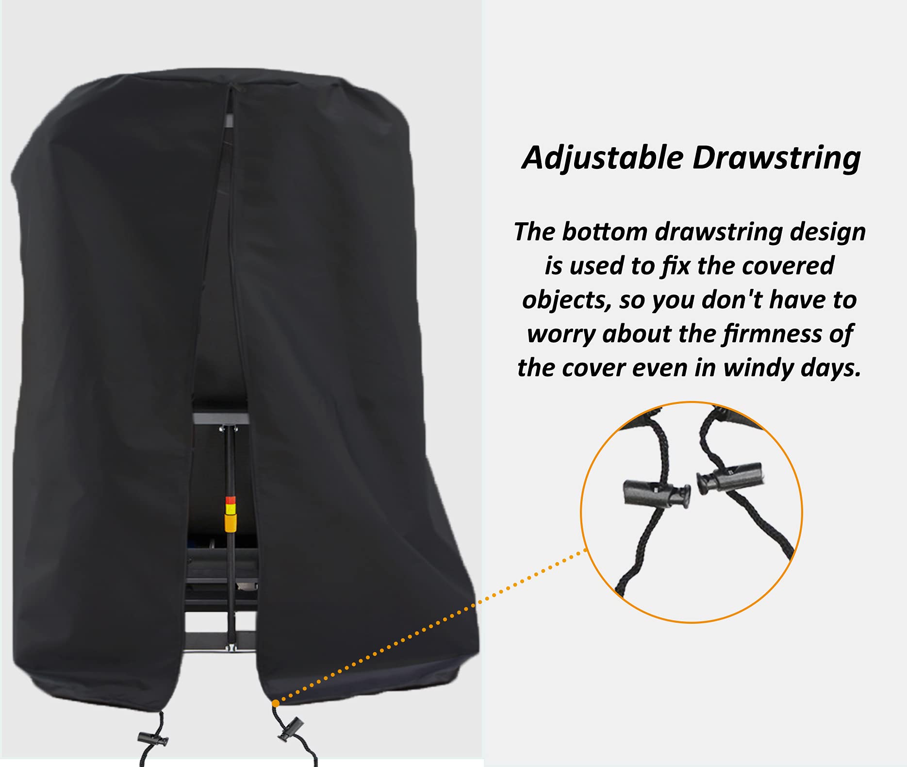 MaWGcowerd Treadmill Cover, Folding Treadmill Cover, Dustproof and Waterproof Cover, Oxford Cloth Waterproof Sunscreen Cover(Black)