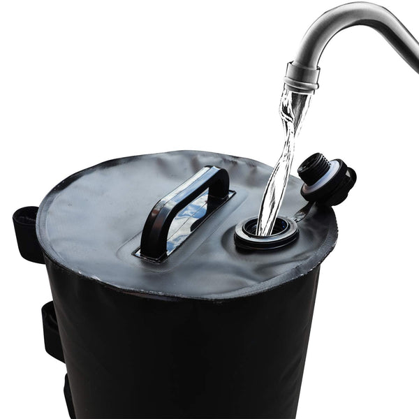 ABCCANOPY Gazebo Water Weights Bag, Portable Leg Weights Water Fillable Weights for Pop up Gazebo Canopy,4 Pcs-Pack (Black)