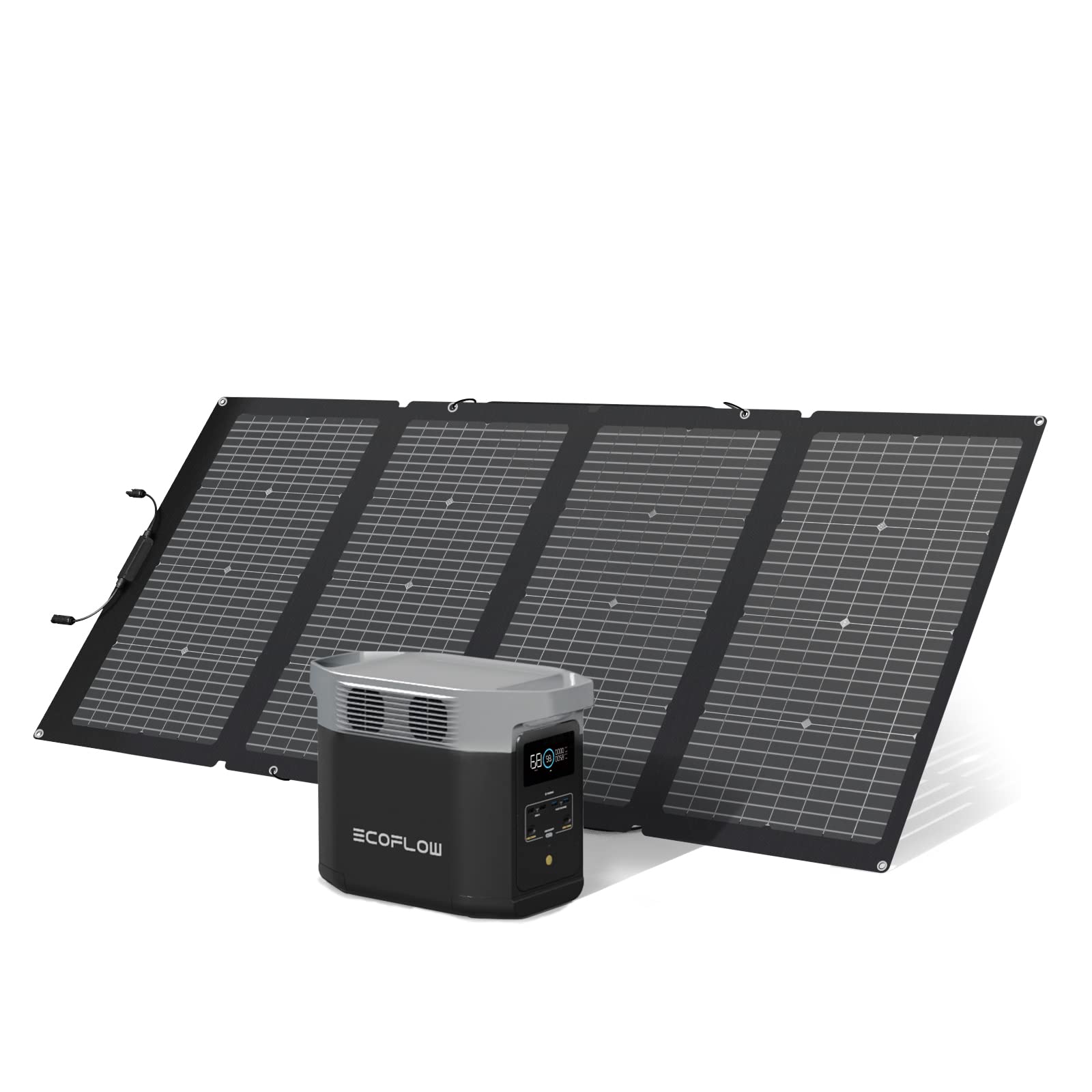 EcoFlow DELTA 2 Portable Power Station with 1-3kWh Expandable Capacity, LFP Battery, Fast Charging, Use as a Solar Generator for Home Backup Power, Camping & RVs