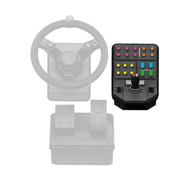 Logitech G Saitek Farm Sim Heavy Equipment Side Panel, 25+ Assignable Buttons, Front Loader Stick with Twist Axis, Auto-Pilot Built-In, USB, PC/Mac - Black