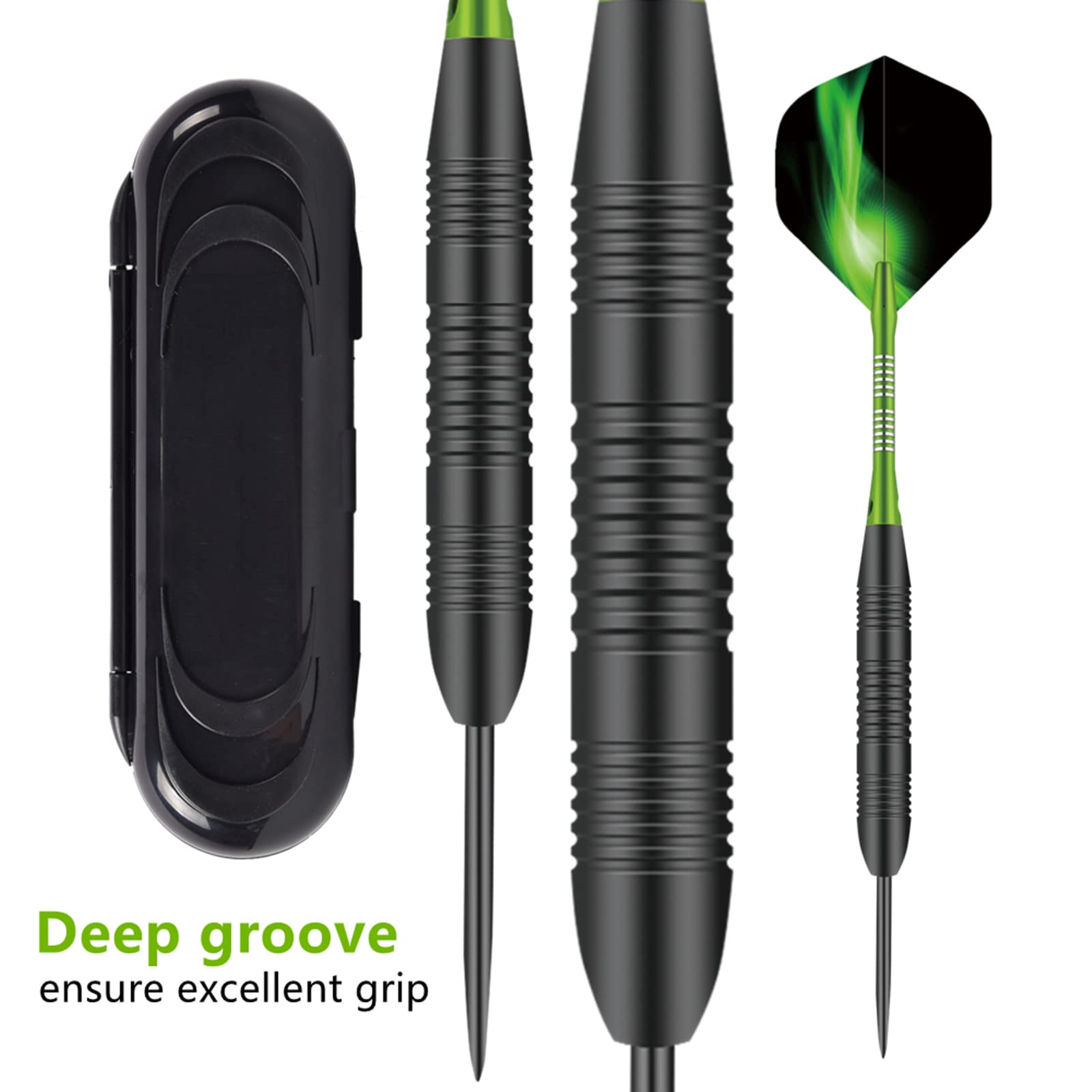 Steel Tip Darts Set,3 Pack Professional Dart with Aluminum Shafts and Darts Case