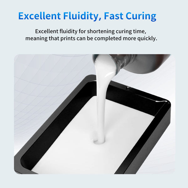 ANYCUBIC Standard 3D Printer Resin, LCD UV 405nm Rapid Photopolymer 3D Resin for 6K/8K/12K/14K LCD 3D Printers(1000g, Grey)